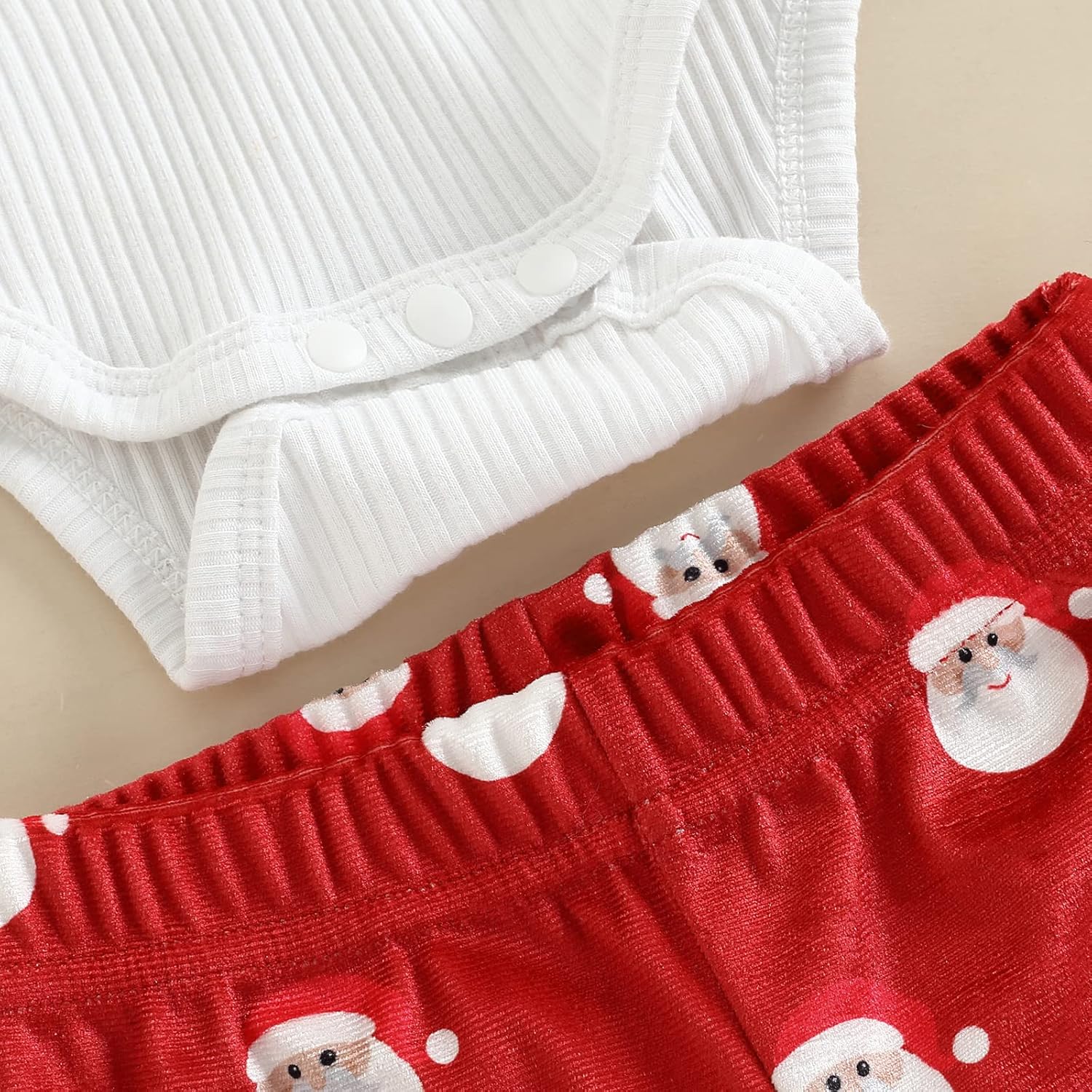 Baby Girl My 1st Christmas Outfits Letter Long Sleeve Romper Tops+Bell Bottom Pants+Headband 3 Pcs Clothes Set