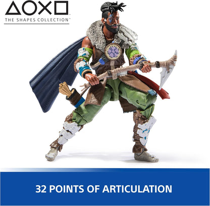 PlayStation, Horizon Forbidden West, 6” Varl Action Figure with 3 Accessories, The Shapes Collection, for PS5 Fans & Collectors Ages 17+
