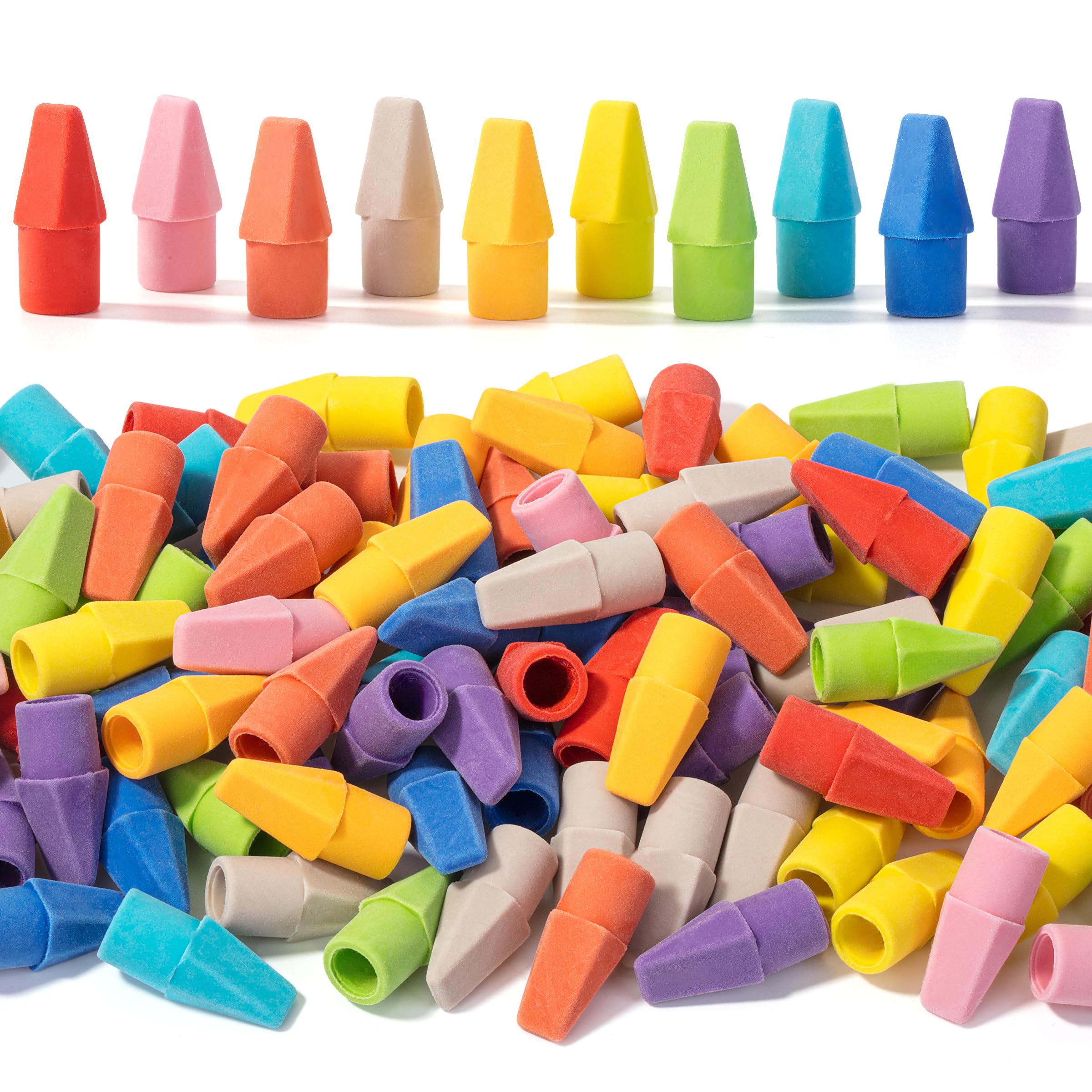 Mr. Pen Erasers for Pencils, 120 Pack, Pencil Top Erasers, Eraser Caps, Cap Tops, Topper Erasers. Ereaser
