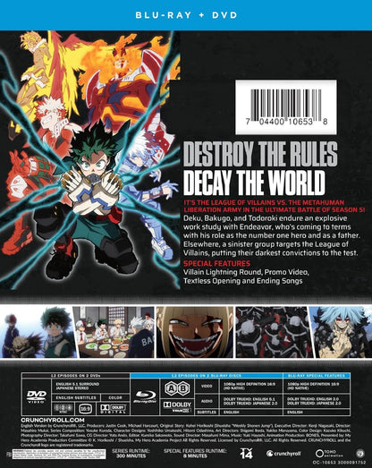 My Hero Academia: Season 5 - Part Two - Blu-ray + DVD