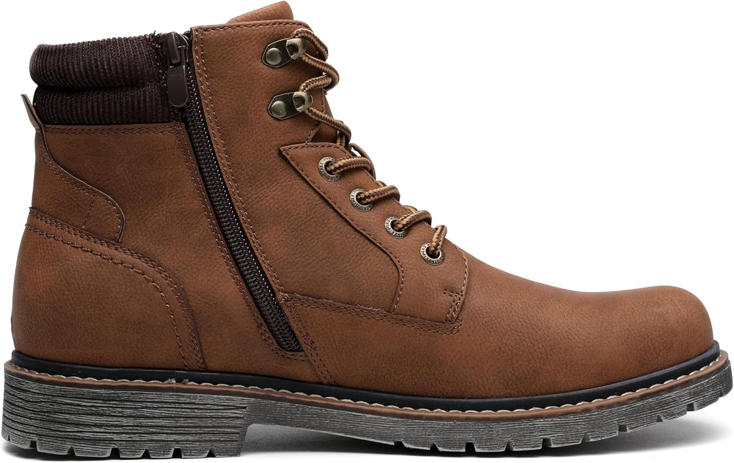 DECARSDZ Men's Fashion Lace-up Casual Chukka Boots for Men Zipper Boot