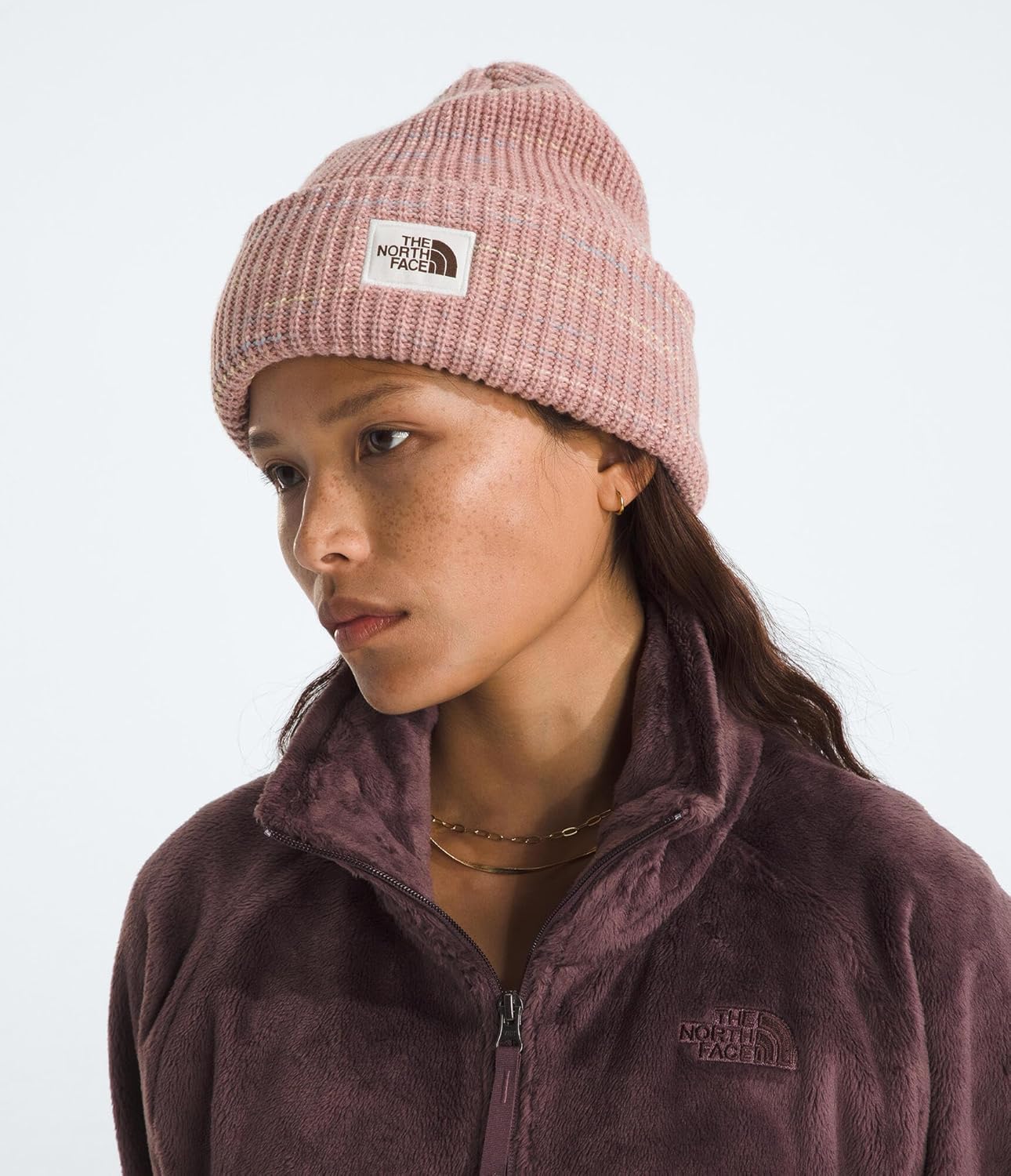 THE NORTH FACE Womens Salty Bae Lined Beanie | Cuffed Winter Hat, Cozy Knit Lining & Woven Label