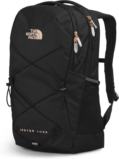 The North Face Women's Every Day Jester Laptop Backpack, TNF Black/Burnt Coral Metallic, One Size