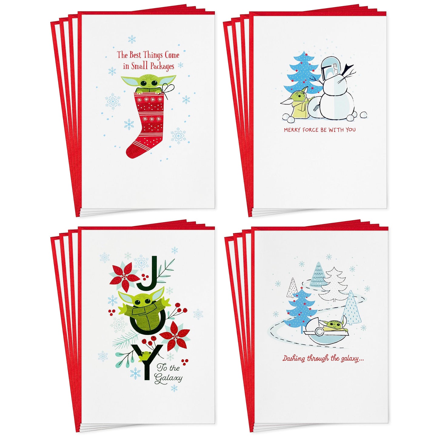 Hallmark Dr. Seuss Grinch Boxed Christmas Card Assortment (24 Cards and 24 Envelopes) Cindy Lou Who, Max the Dog, Merry Grinchmas