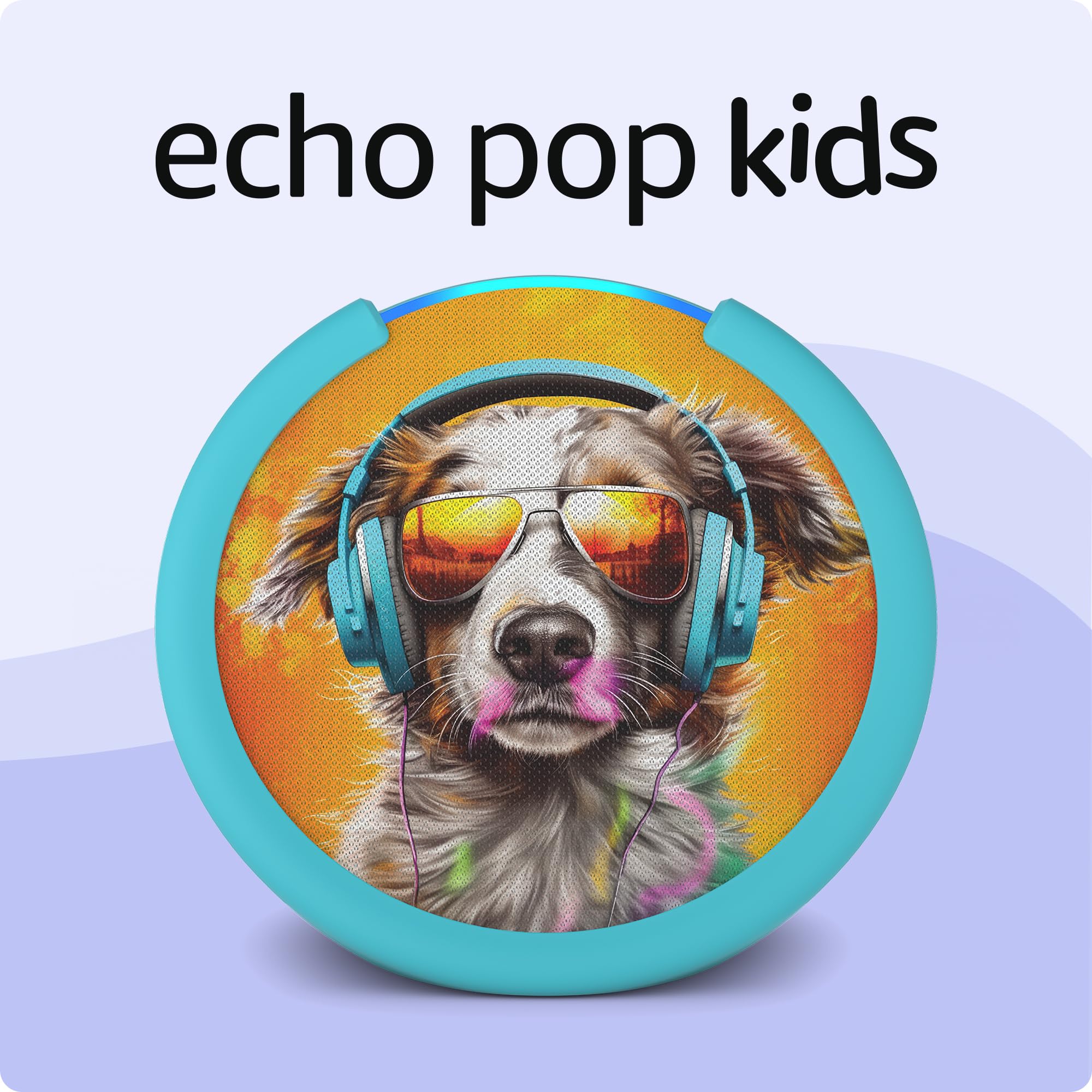 Amazon Echo Pop Kids (newest model), Designed for kids, with parental controls, Includes 6 months of Amazon Kids+, Disney Princess