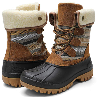 STQ Womens Winter Duck Boots Waterproof Cold Weather Snow Boots