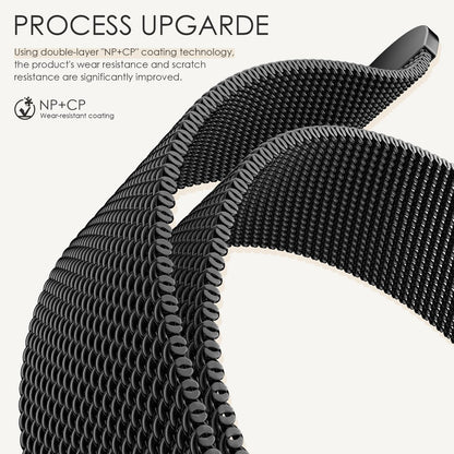 Original Milanese Loop Band Compatible with Apple Watch 38mm 40mm 41mm 42mm 44mm 45mm 46mm 49mm - Women & Men Magnetic Closure Adjustable Metal Strap for iWatch Series 11 10 9 8 7 6 5 4 SE2 3 Ultra2 3