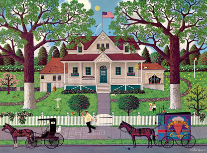 Buffalo Games – Charles Wysocki - Whistle Stop Christmas- 1000 Piece Holiday Jigsaw Puzzle - Festive Puzzles for Adults – Precision-Cut Pieces, Winter Artwork, Hours of Relaxing Fun