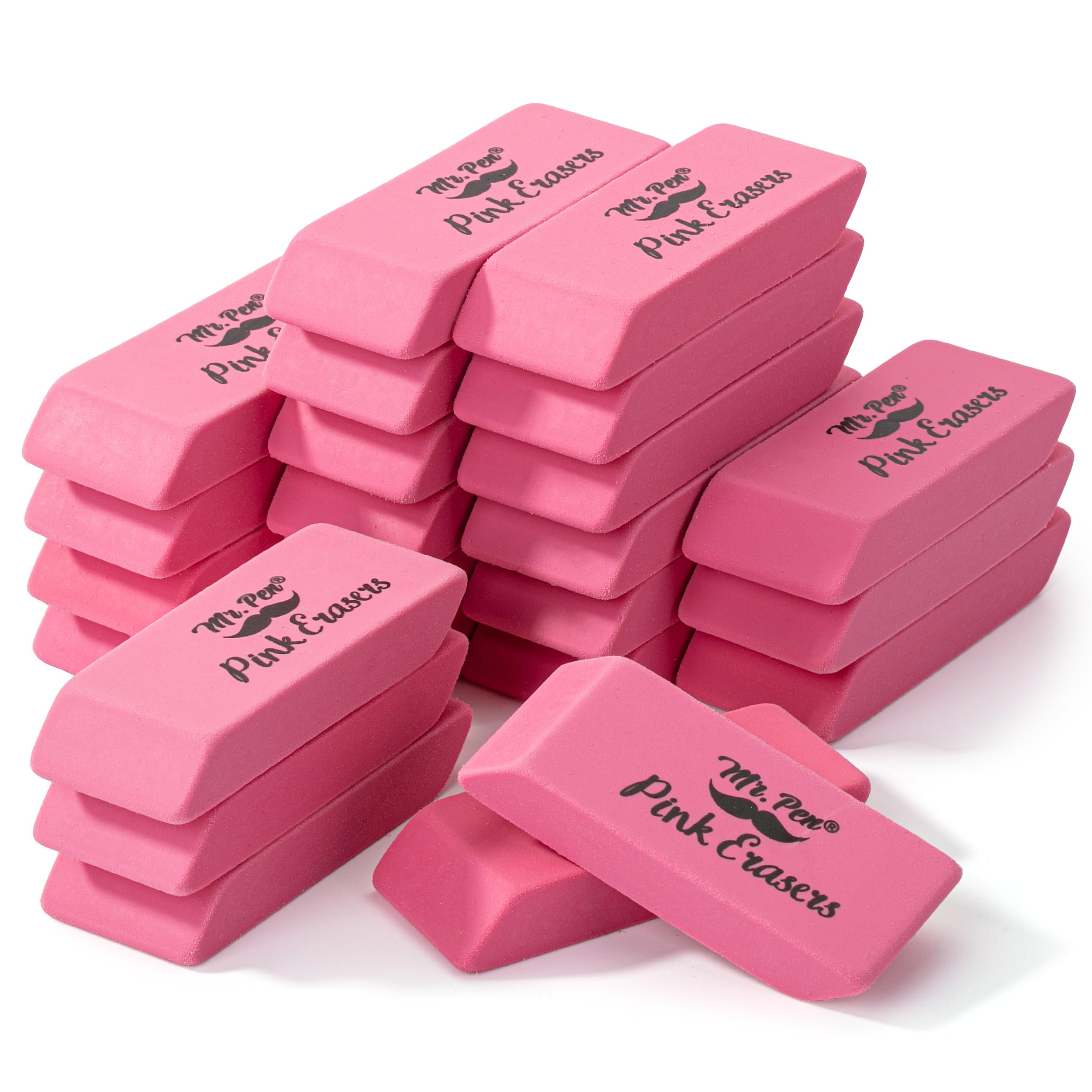 Mr. Pen- Pink Pencil Erasers, 48 Pack, Pink Erasers, Eraser, Erasers for Drawing Eraser Pencil, Pencil Erasers, Back to School Supplies