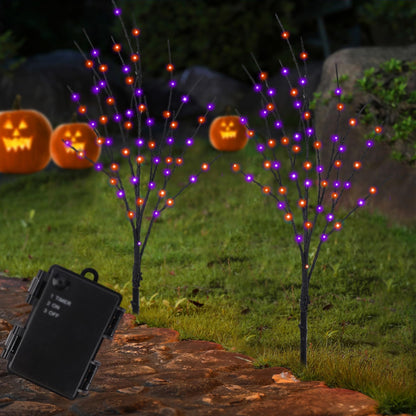 Lighted Christmas Tree Branches, 30IN 100LED Artificial Brown Twig Branch with Warm White Lights, Timer & Battery Operated, Waterproof for Indoor Outdoor Holiday Xmas Office Bedroom Party Decorations