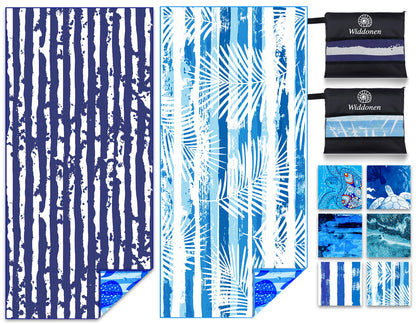 Microfiber Lightweight Beach Towel Sand Free Quick Dry Absorbent Thin Compact Towels for Swimming Pool Camping Beach Accessories Large Easy Pack Travel Things for Vacation Essentials Gift Adult