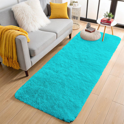 OLANLY Area Rugs for Living Room Bedroom, Machine Washable 4x5.9 ft Soft Fluffy Shaggy Bedside Rug, Indoor Floor Carpet for Kids Girls and Boys, Dorms, Nursery Rooms, Home Decor Aesthetic, Grey