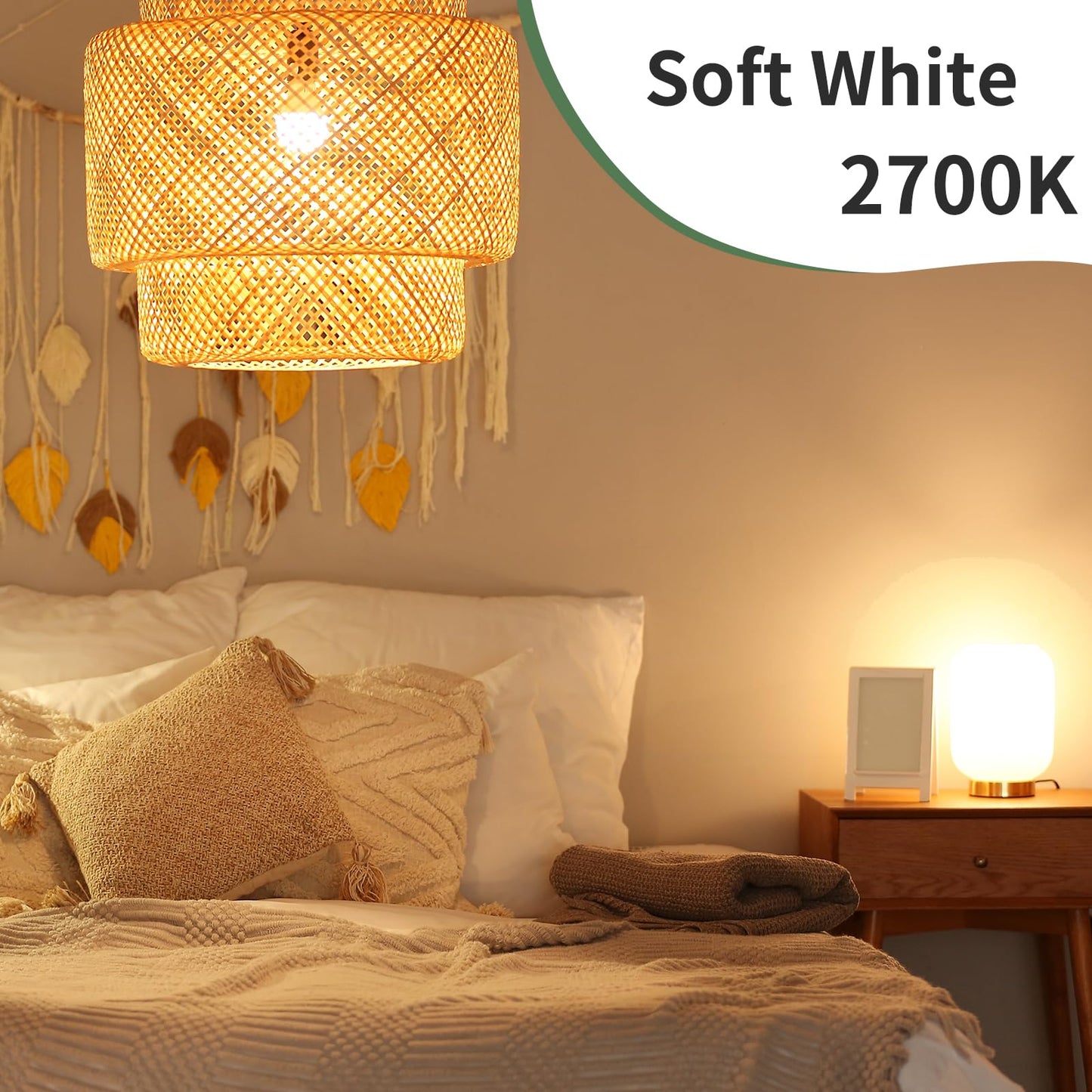 6-Pack A19 LED Light Bulbs,60 Watt Equivalent Daylight 5000K with E26 Base,Efficient 9W,800 Lumens Non-Dimmable LED Bulbs,15000 Hours, Ideal for Bedroom Living Room