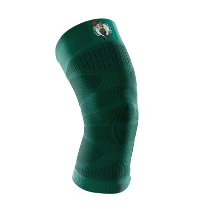 Bauerfeind Sports Compression Knee Support NBA Los Angeles Lakers - Lightweight Design with Gripping Zones for Basketball Knee Pain Relief & Performance (Lakers, S)