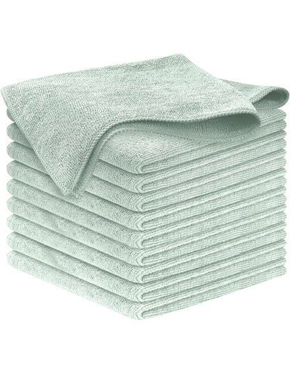USANOOKS Microfiber Cleaning Cloth Grey - 12 Pcs (12.5"x12.5") - High Performance - 1200 Washes, Ultra Absorbent Microfiber Towel Weave Grime & Liquid for Streak-Free Mirror Shine - Car Washing Cloth