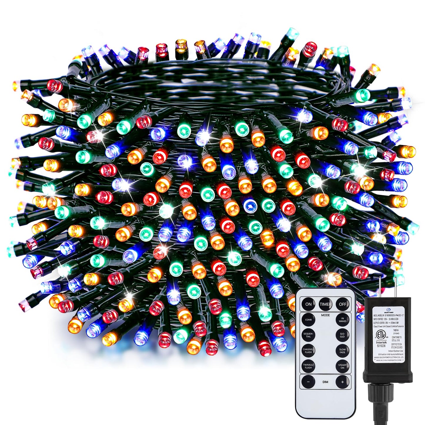 66FT 200 LED Christmas Tree Lights, Twinkle Fairy Lights String with 8 Flashing Modes String Lights for Indoor Bedroom Outdoor Christmas Trees Garland Wreath Holiday Decorations, Warm White