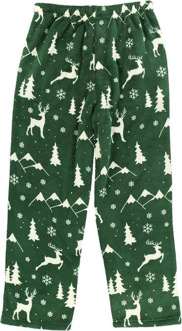 Lazy One Men's Fleece Pajama Pants, Nordic Fleece Pajama Bottoms for Men, Warm Pajama Pants