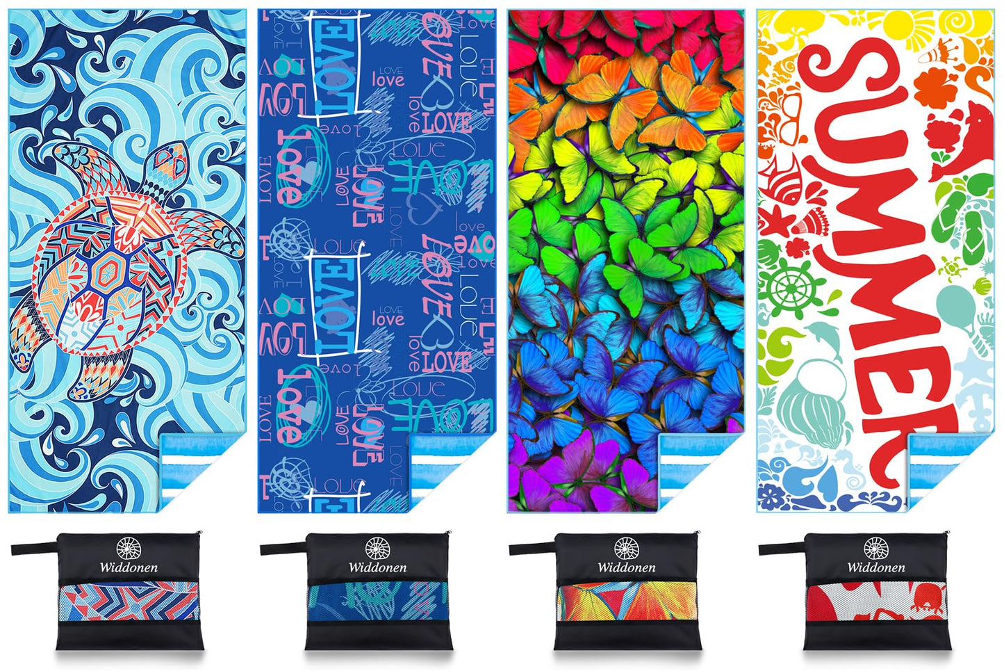 Microfiber Lightweight Beach Towel Sand Free Quick Dry Absorbent Thin Compact Towels for Swimming Pool Camping Beach Accessories Large Easy Pack Travel Things for Vacation Essentials Gift Adult