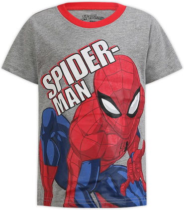 Marvel Spider-Man Boys Zip Up Hoodie, T-Shirt, and Pants Set for Toddlers and Big Kids