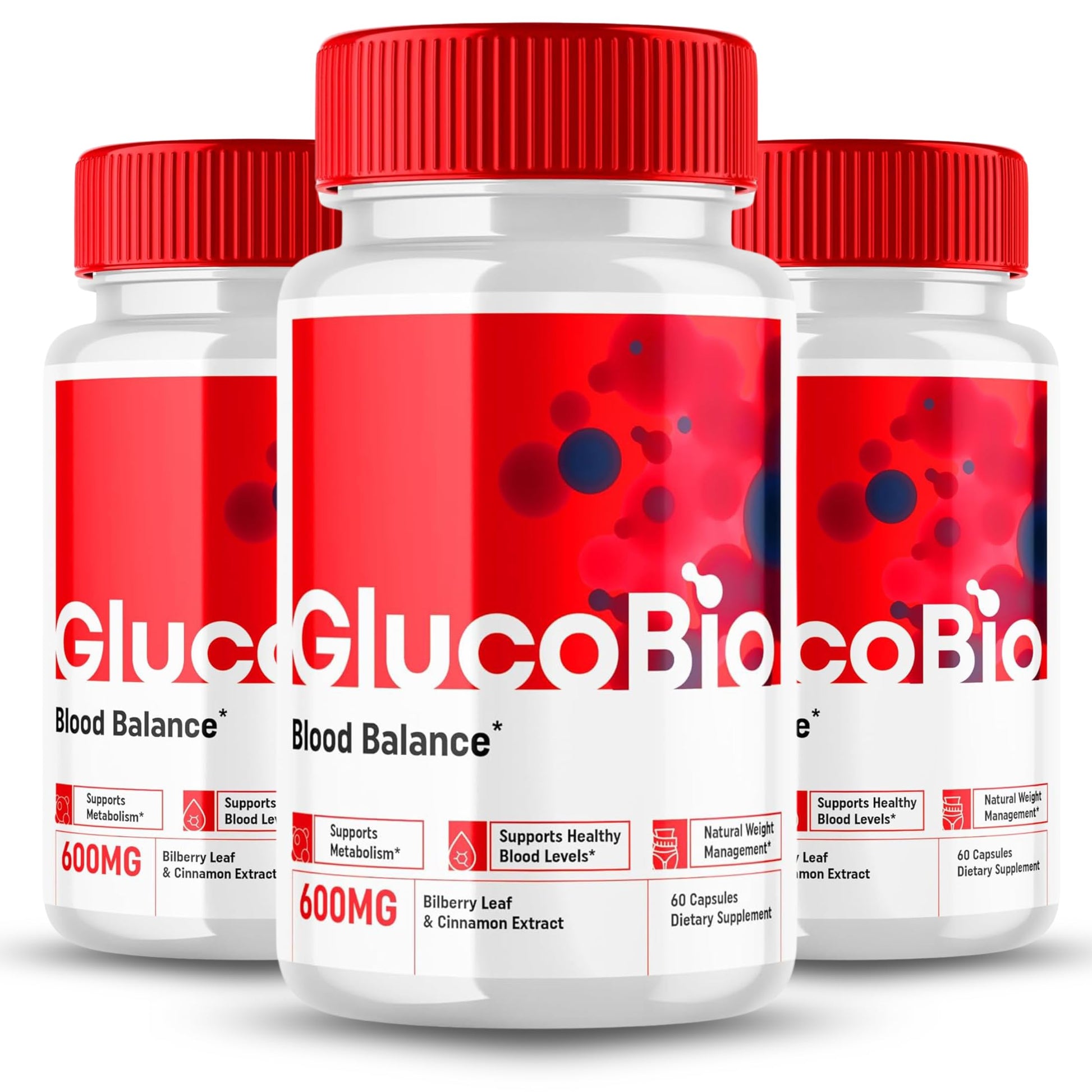 Original GlucoBio Glycogen Support Capsules Advance Premium Formula, Natural Ingredients for Overall Health & Balanced Lifestyle | Gluco Bio Glyco Reviews | 60 Capsules Each Bottle (Pack of 1)