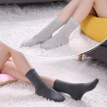 LINEMIN Wool Socks for Women Winter Warm Hiking Thick Warm Cozy Boot Crew Gift Socks 5 Pairs