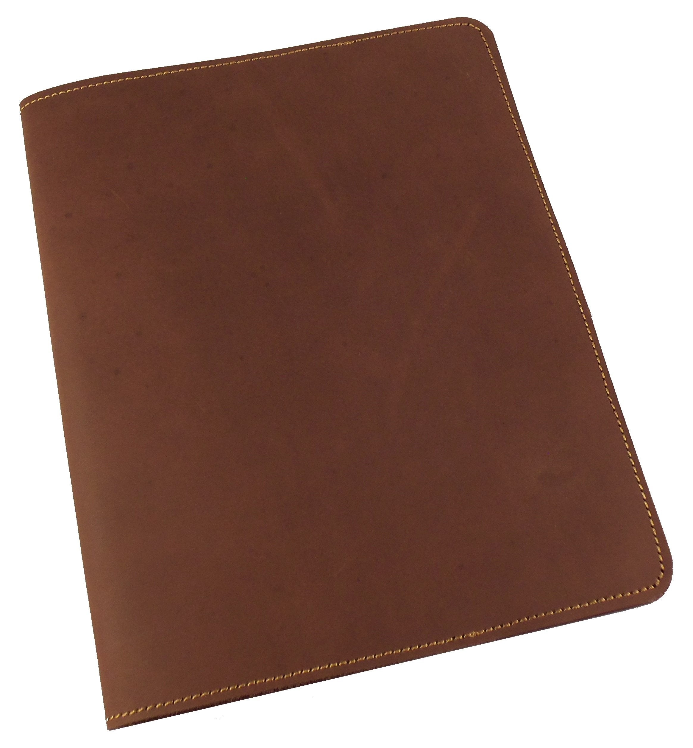 Rustic Ridge Refillable Leather Composition Notebook - Composition Notebook Cover - Leather Notebook Cover (Vintage Brown)