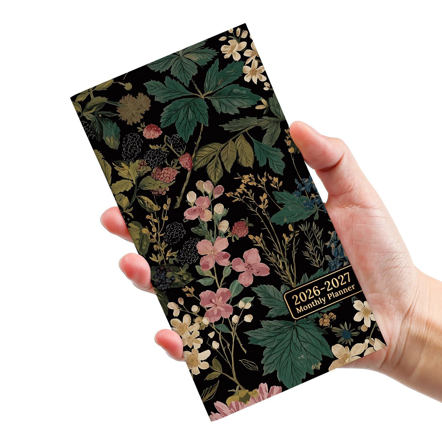 Pocket Calendar 2026-2027 for Purse, Two Year Monthly Planner Pocket Size, Jan 2026 to Dec 2027 Monthly Planner Small Size (6.5" x 3.5") - Wildflowers