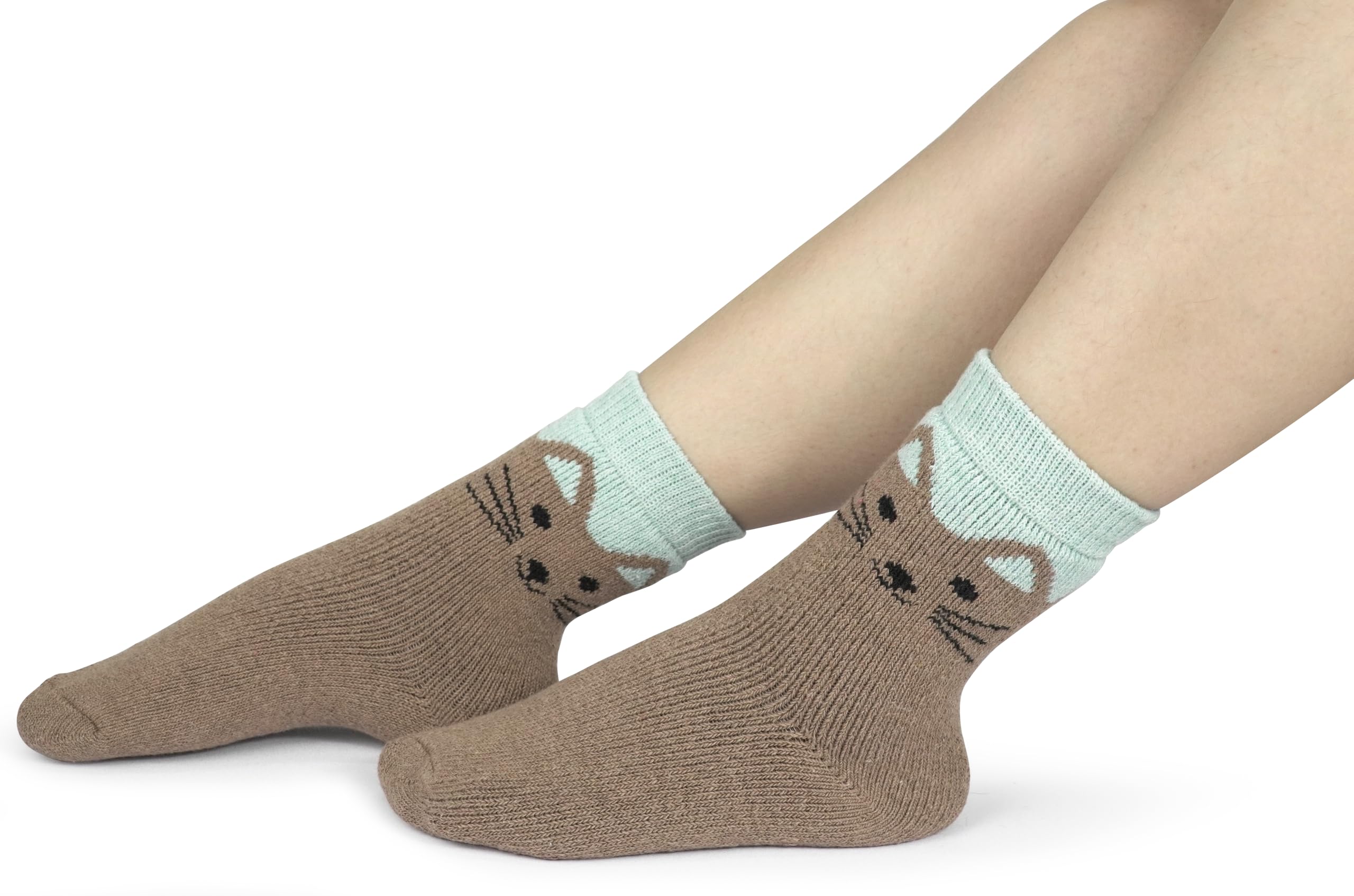 BomKinta Boot Socks for Women Winter Solid Thick Warm Socks Cozy Crew Socks Christmas Gift