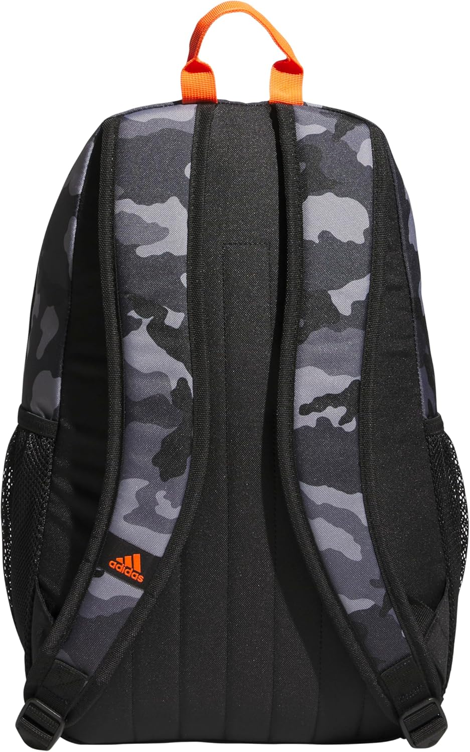 adidas Creator Laptop Backpack for Women and Men, Comfortable and Durable Small Athletic Bag, Camouflage Carbon/Black/Impact Orange, One Size