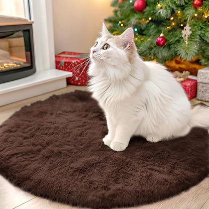 OLANLY Area Rugs for Living Room Bedroom, Machine Washable 4x5.9 ft Soft Fluffy Shaggy Bedside Rug, Indoor Floor Carpet for Kids Girls and Boys, Dorms, Nursery Rooms, Home Decor Aesthetic, Grey