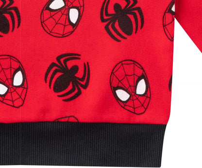 Marvel Spider-Man Boys 2 Piece Long Sleeve Sweatshirt and Pants Set for Toddlers and Big Kids