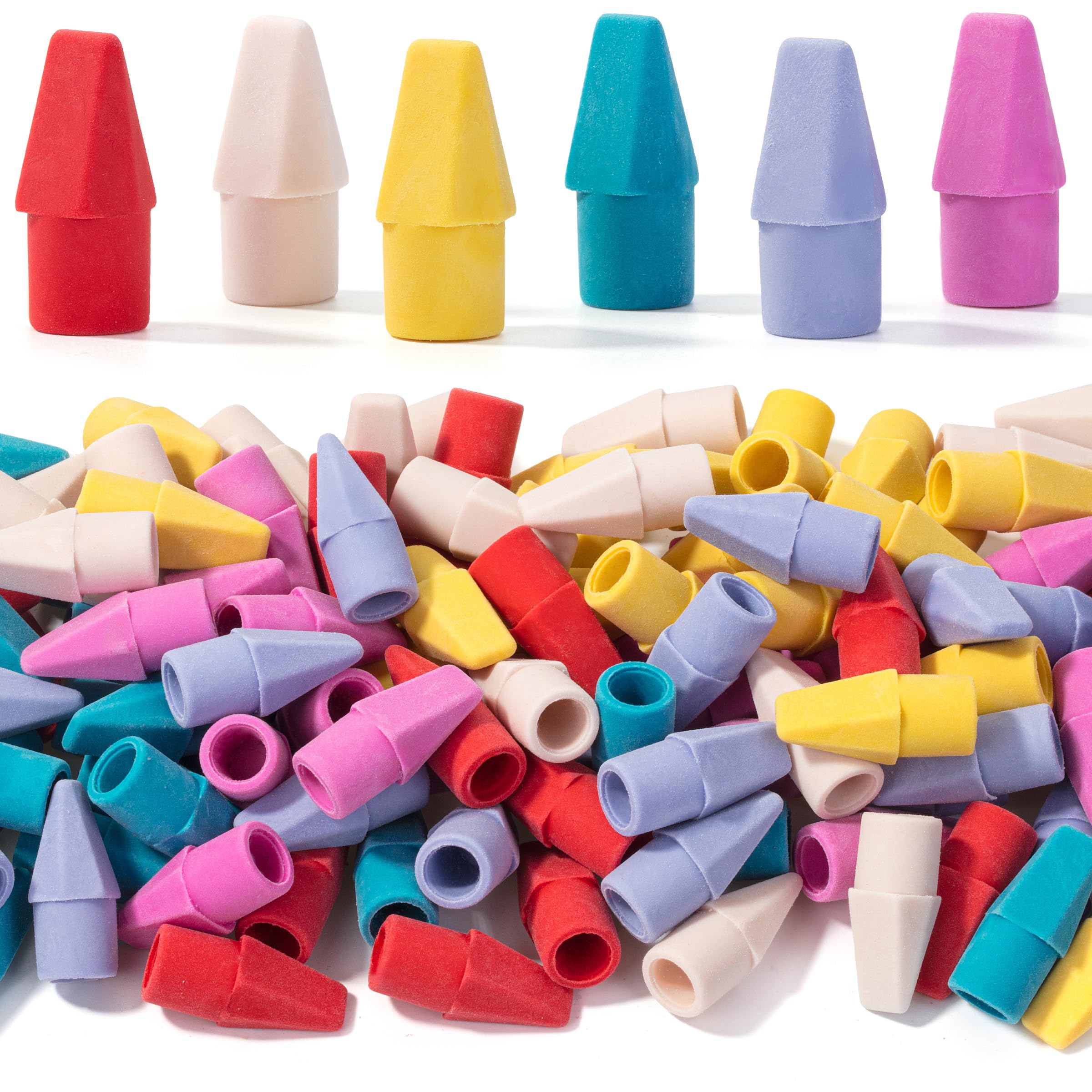 Mr. Pen Erasers for Pencils, 120 Pack, Pencil Top Erasers, Eraser Caps, Cap Tops, Topper Erasers. Ereaser