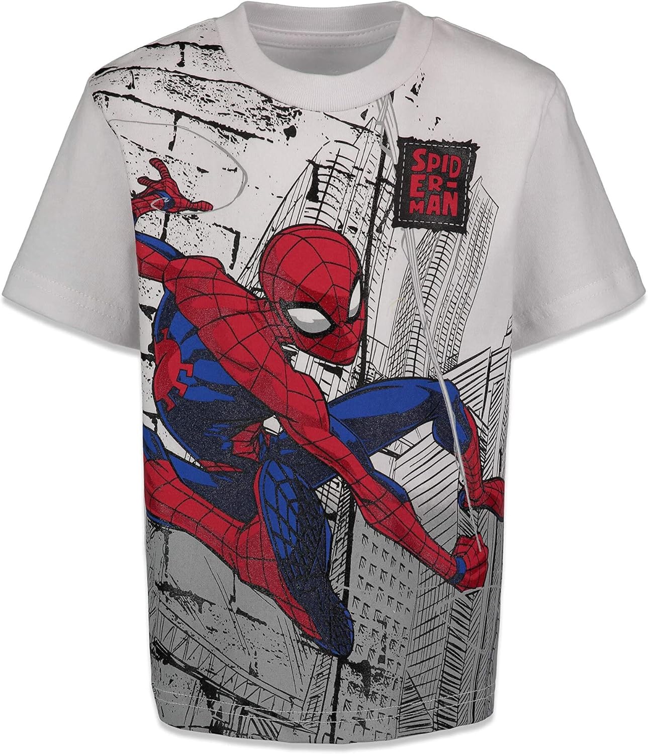 Marvel Spider-Man 4 Pack Pullover T-Shirts Toddler to Big Kid