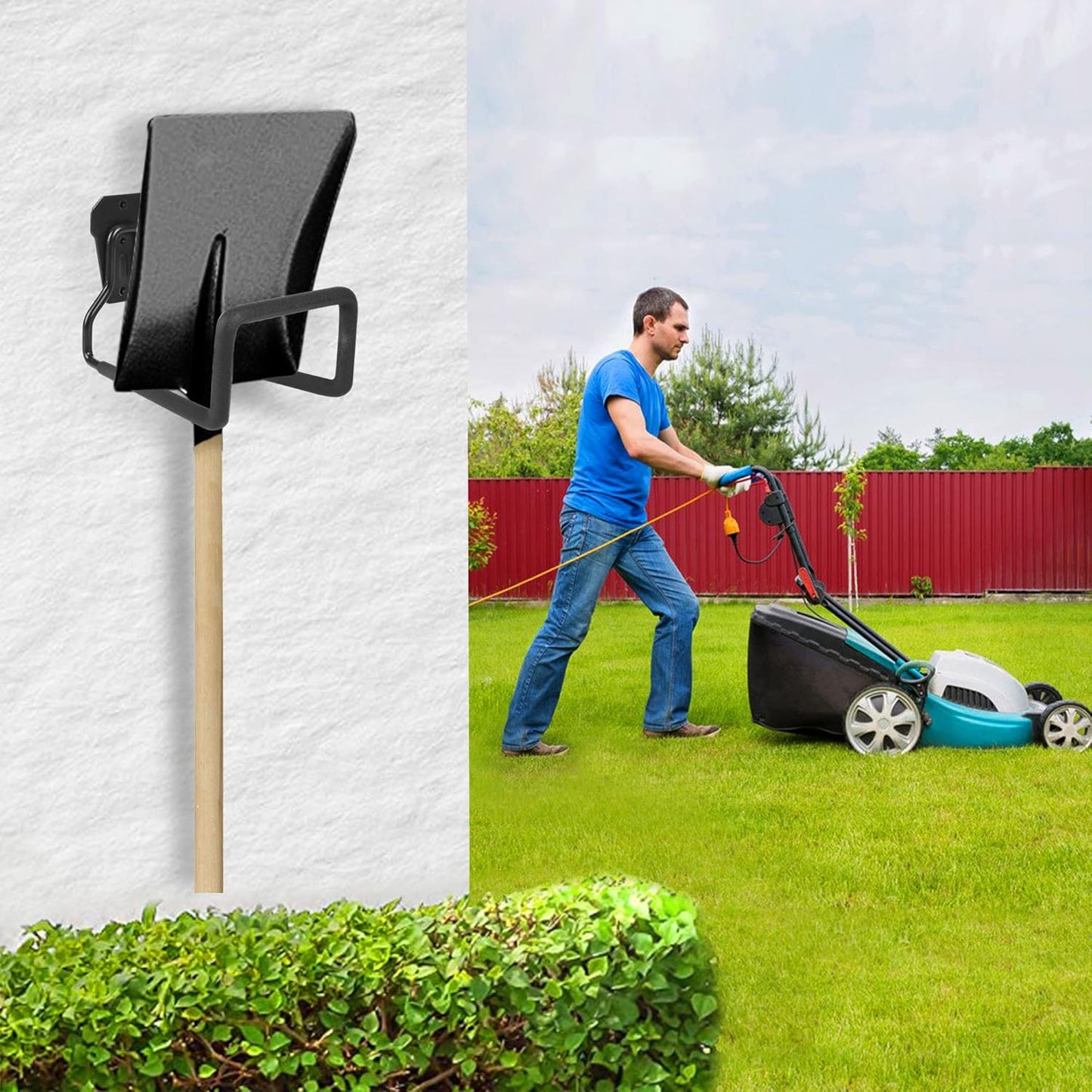 Metal Garden Hose Holder - Heavy Duty Hose Hanger Wall Mounted Water Hose Holder for Outside Yard, Sturdy Hose Reel Hose Hooks for Water Hose