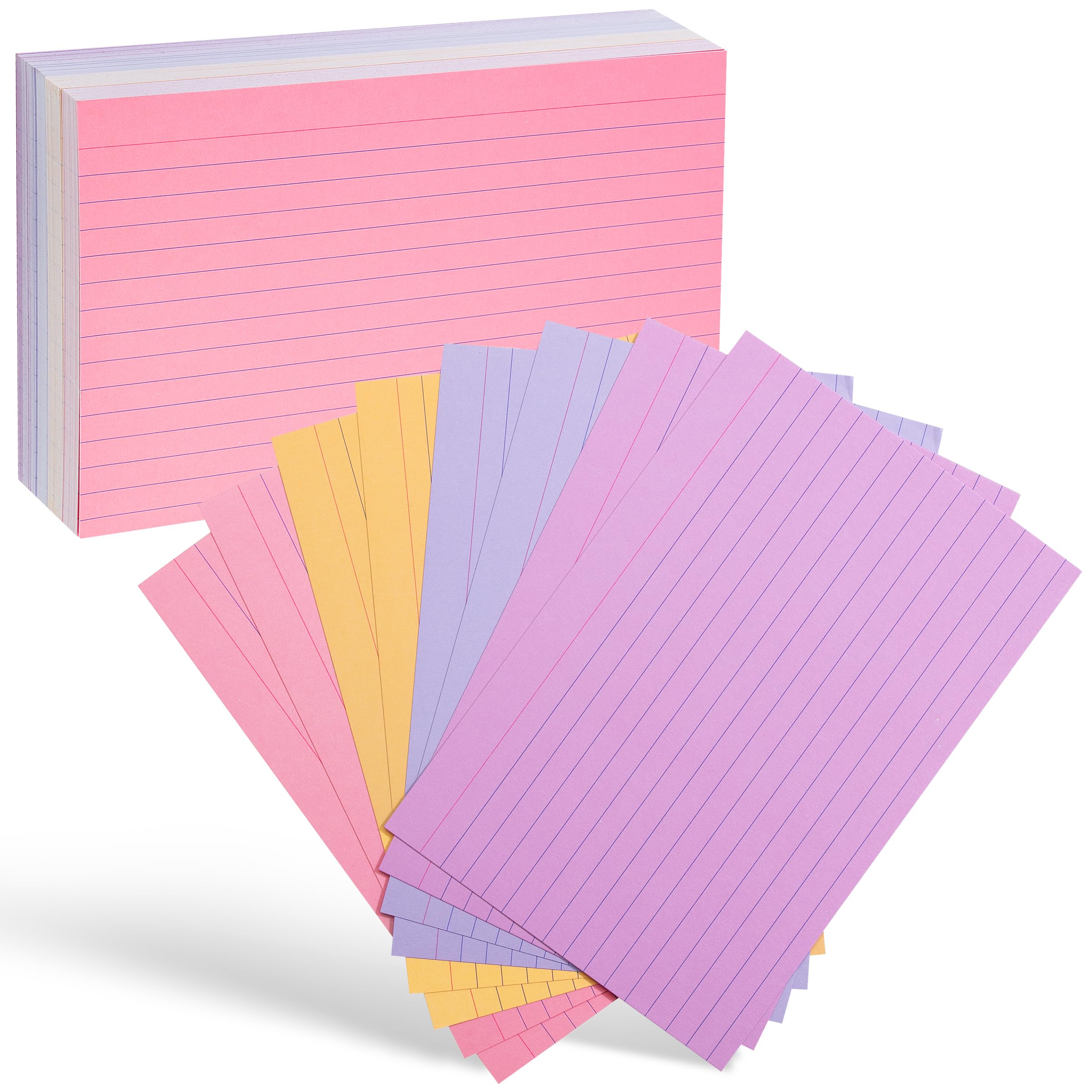 Mr. Pen- Pastel 3" x 5", 180 Lined Index Cards, Note Cards, Flash Cards, Study Cards, Notecards for Studying, Ruled Flashcards for Studying, Back to School Supplies