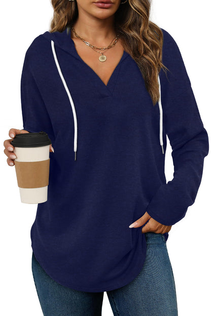 Bofell Womens Fashion Tops Hoodies for Women Pullover Oversized Sweatshirts Long SLeeve Shirts Loose Fit