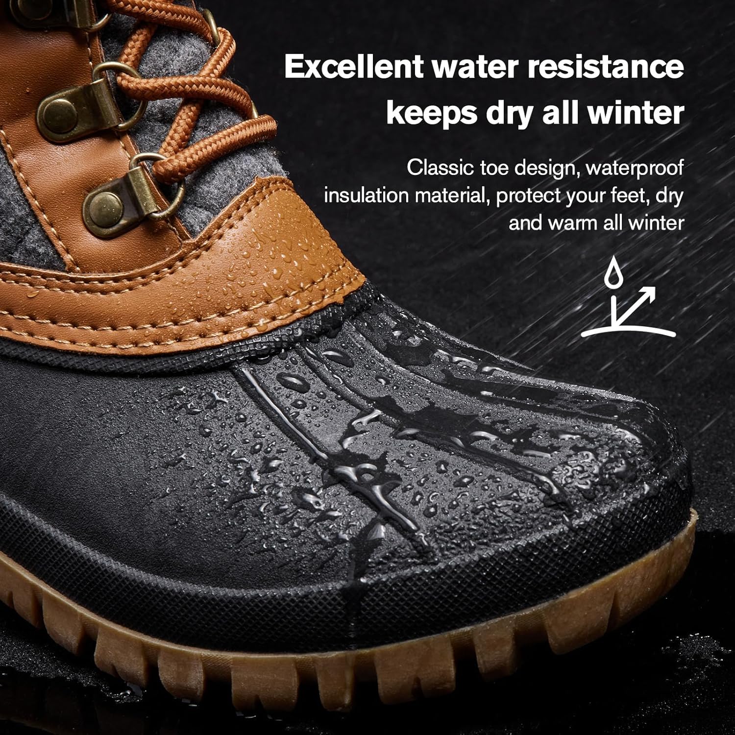 ALEADER Womens Winter Snow Boots | Waterproof Shell | Duck Boots