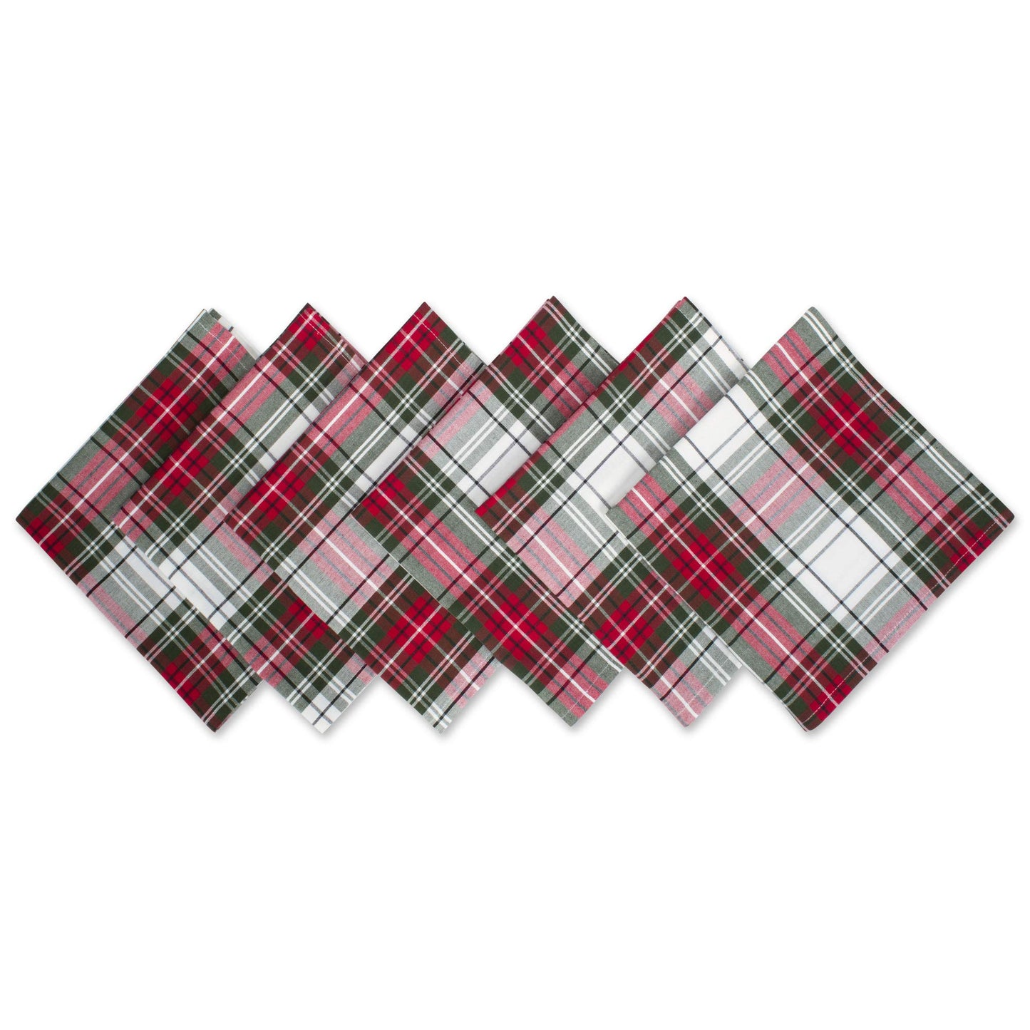 DII Tartan Plaid Collection Holiday Dining Table & Kitchen Décor, Rectangle Christmas Tablecloth, 60x104, Red, Green & White