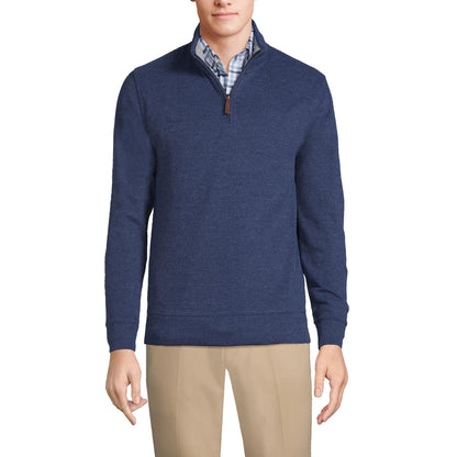 Lands' End Bedford Rib Quarter Zip Sweater