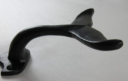 UD Cast Iron Whale Tail Hook Nautical Decor