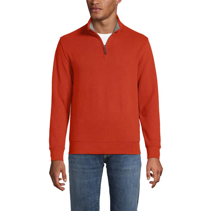 Lands' End Bedford Rib Quarter Zip Sweater