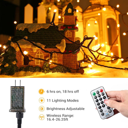 Brizled Christmas Lights, 344.16ft 1000 LED Color Changing Christmas String Lights with Remote, 11 Modes Xmas Tree Light Warm White & Multicolor Xmas Light Green Wire for Home Wedding Party
