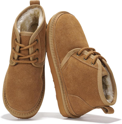 Project Cloud 100% Genuine Leather Ankle Boots for Women - Memory Foam Insole Winter Shoes and Non-Slip Lace-up Fall Boots for Women (Julee)