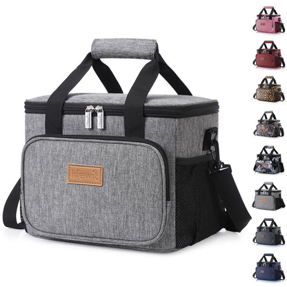 Lifewit Medium Lunch Bag Insulated Lunch Box Soft Cooler Cooling Tote for Adult Men Women, Black 12-Can (9L)