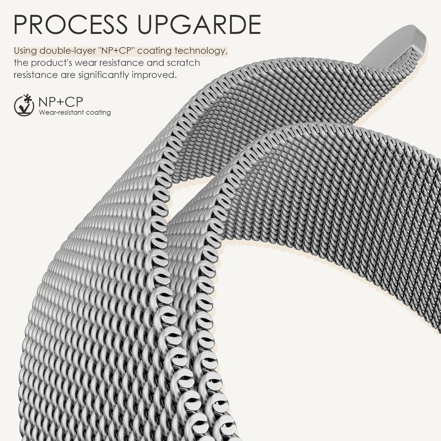 Original Milanese Loop Band Compatible with Apple Watch 38mm 40mm 41mm 42mm 44mm 45mm 46mm 49mm - Women & Men Magnetic Closure Adjustable Metal Strap for iWatch Series 11 10 9 8 7 6 5 4 SE2 3 Ultra2 3