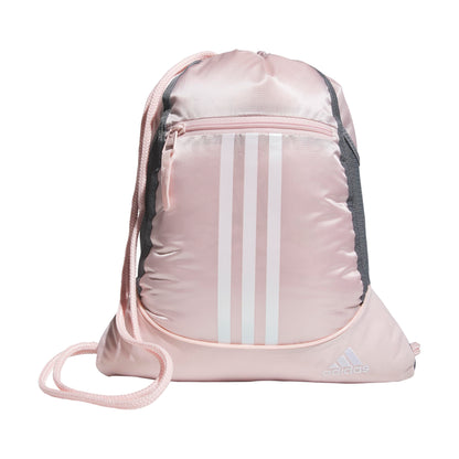 adidas Alliance Sackpack, Drawstring Backpack, Lightweight Small Gym Bag for Women and Men, Black, One Size