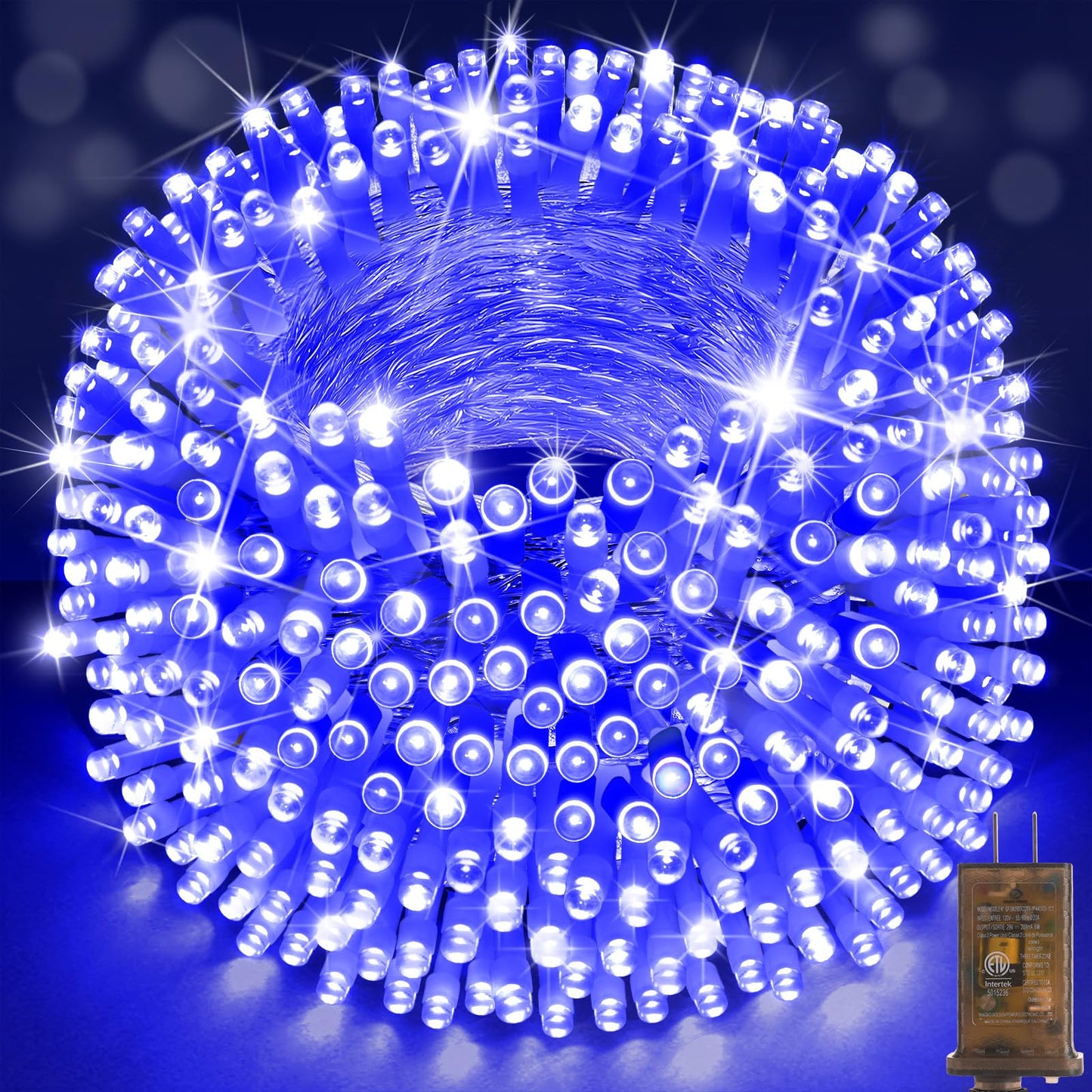 SAUIRS 403FT 1000 LED Christmas Lights Outdoor String Lights with 8 Modes Timer Waterproof Fairy Light Plug in for Outside Indoor Party Xmas Palm Tree Yard Wedding Decorations(Warm White)