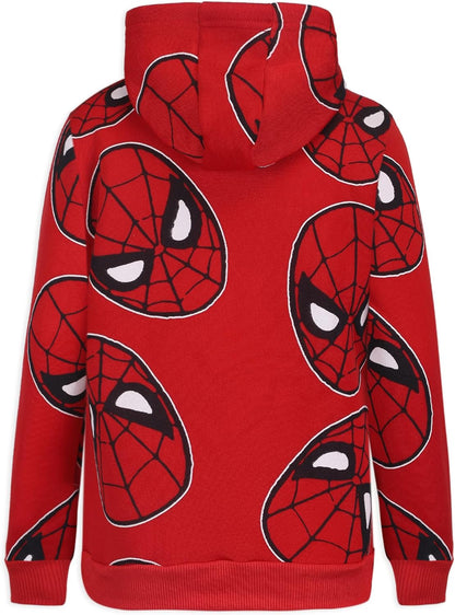 Marvel Spider-Man Boys 2 Piece Hoodie and Pant Sets for Toddlers and Big Kids