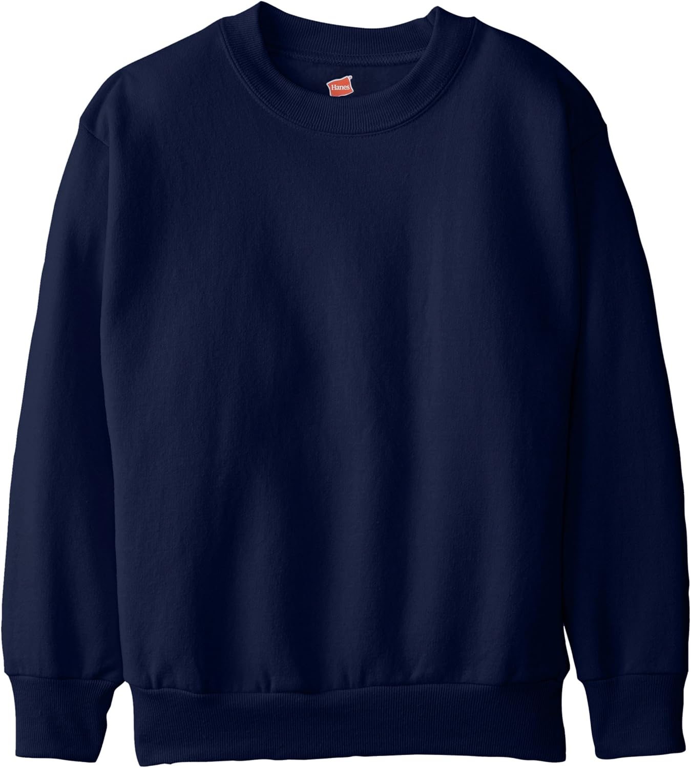 Hanes Boys' EcoSmart Sweatshirt, Cotton Crewneck Pullover, Kids' Fleece Sweatshirt