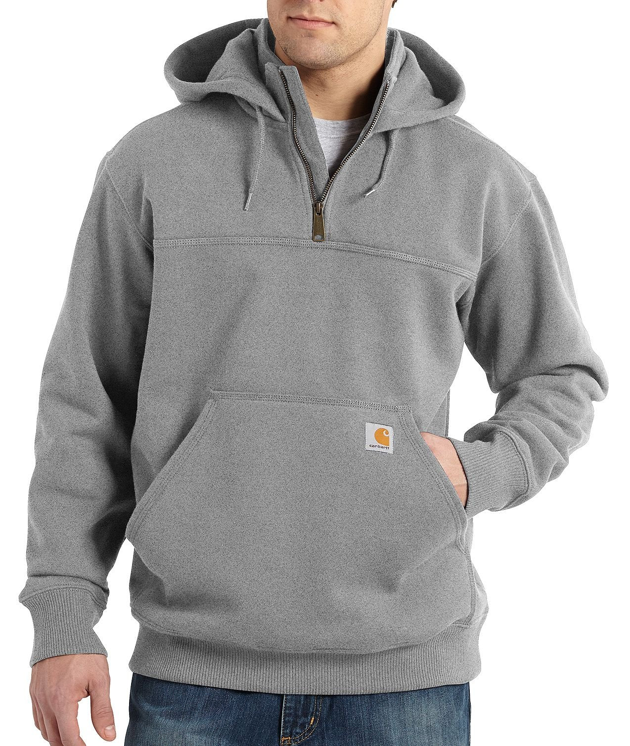 Carhartt mens Rain Defender Loose Fit Heavyweight Quarter-zip Sweatshirt